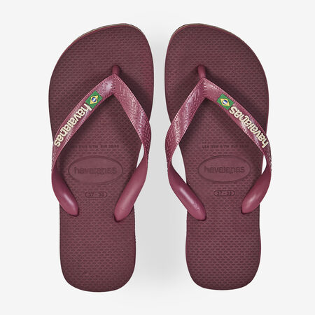 HAVAIANAS BRASIL LOGO BURGUNDY WOMEN