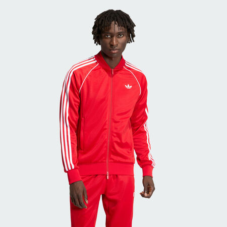 ADIDAS ORIGINALS SST Track Top Better Scarlet / White MEN