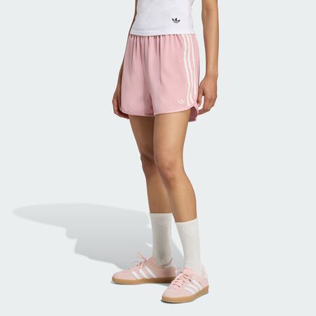 ADIDAS ORIGINALS Short en satin à volants à 3 bandes adidas Originals Wonder Mauve FEMME