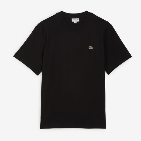 LACOSTE TEE SHIRT CLASSIC SMALL LOGO BLACK MEN