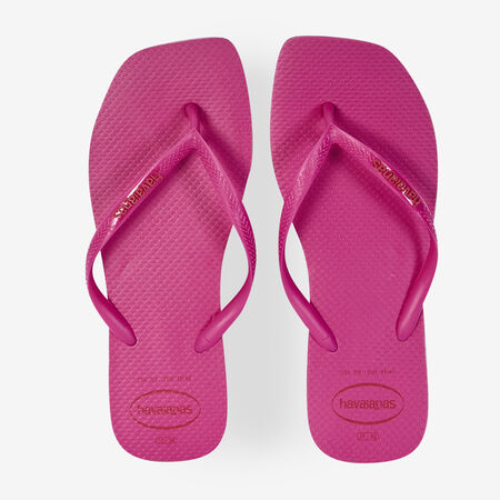 HAVAIANAS SLIM SQUARE LOGO POP UP PINK WOMEN