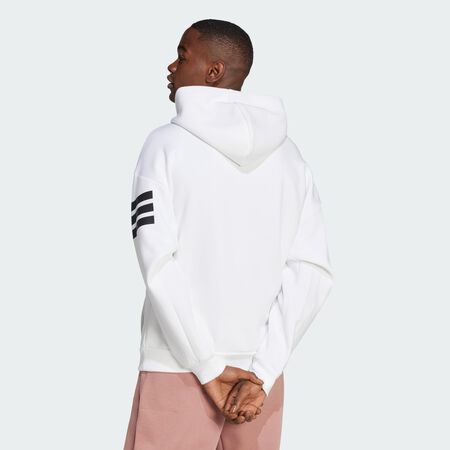 ADIDAS SPORTSWEAR Sweat-shirt à capuche 3 bandes Future Icons White HOMME