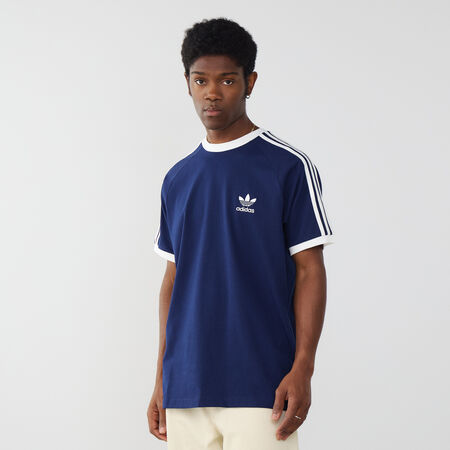 TEE SHIRT 3 STRIPES : MARINE/BLANC