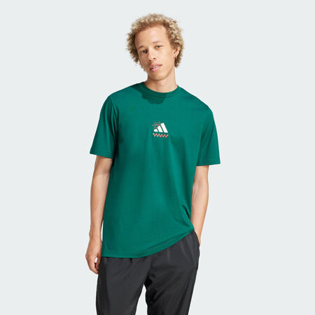 ADIDAS SPORTSWEAR T-shirt graphique Lounge Pizza Collegiate Green HOMME
