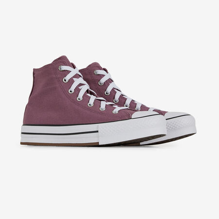 CONVERSE chuck taylor all star CHUCK TAYLOR ALL STAR EVA LIFT HI FLORAL VIOLET/BLANC JUNIOR