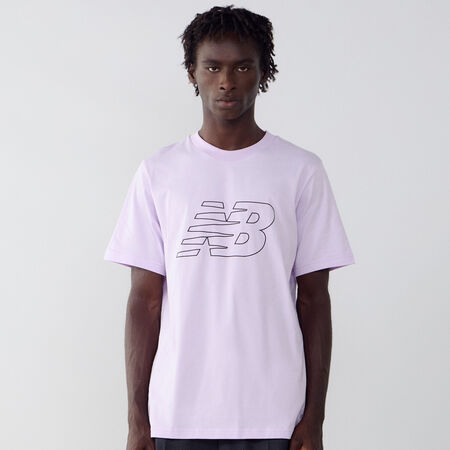 NEW BALANCE TEE SHIRT FLYING LOGO LILAS HOMME