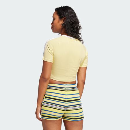 ADIDAS ORIGINALS T-shirt 3 bandes Baby Powder Yellow FEMME