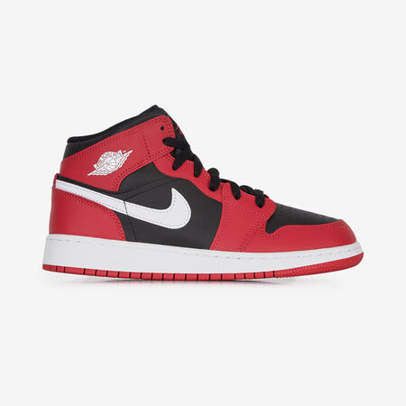 AIR JORDAN 1 MID : NOIR/ROUGE