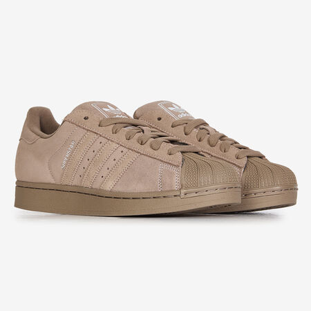 ADIDAS ORIGINALS superstar SUPERSTAR II SUEDE MONOCHROME MARRON HOMME