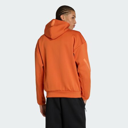 ADIDAS ORIGINALS Z.N.E. Full-Zip Hooded Track Jacket Fox Orange MEN