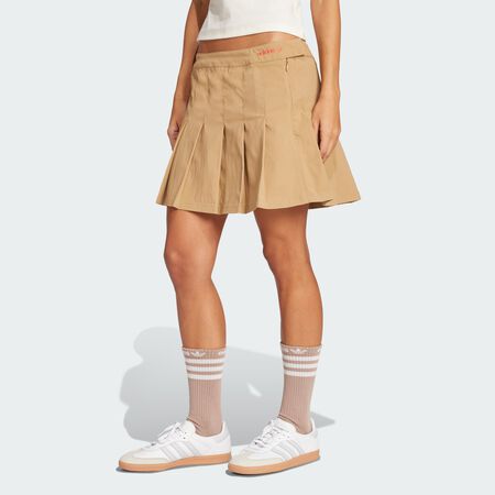 ADIDAS ORIGINALS Pleated Skirt Beige WOMEN