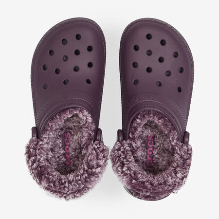 CROCS FLEECE LINED CLOG BORDEAUX FEMME