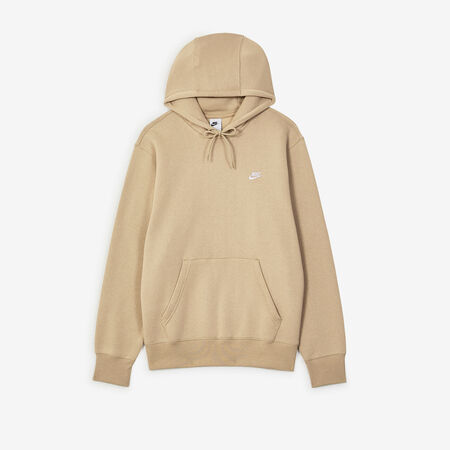 HOODIE CLUB SMALL LOGO : BEIGE/WHITE
