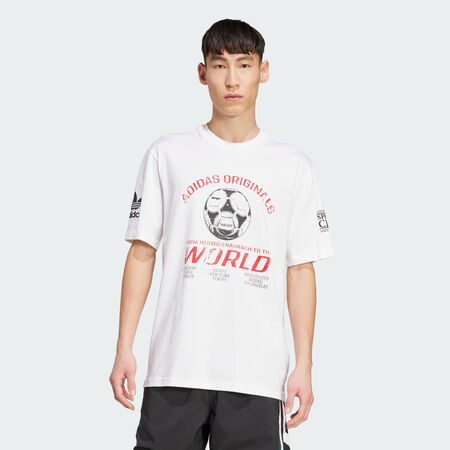 ADIDAS ORIGINALS T-shirt graphique 90s Football White HOMME