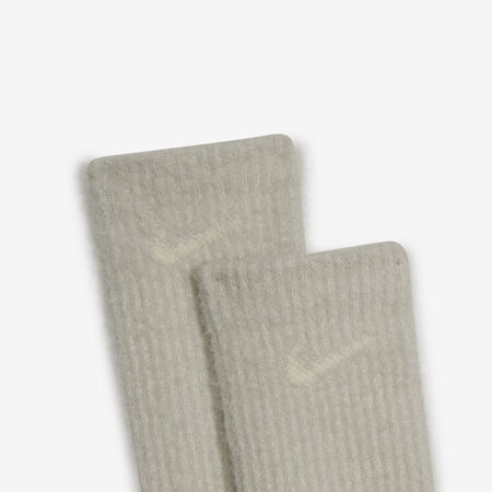 NIKE CHAUSSETTES X2 CREW CUSH BEIGE/ROSE HOMME