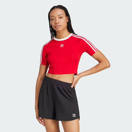 ADIDAS ORIGINALS T-shirt 3 bandes Baby Better Scarlet / White FEMME