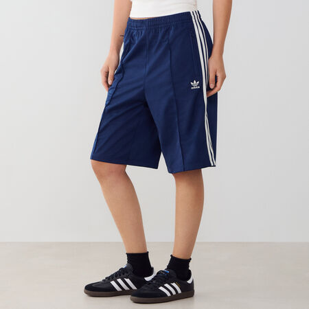 ADIDAS ORIGINALS SHORT 3 STRIPES LONG ADICOLOR MARINE/BLANC FEMME