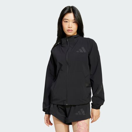 Veste de survêtement zip intégral toile adidas Z.N.E. : Black