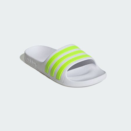 ADIDAS SPORTSWEAR Adilette Aqua Slides Kids Cloud White / Solar Slime / Cloud White TODDLERS