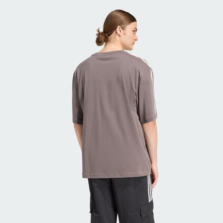 ADIDAS ORIGINALS ADICOLOR 3-STRIPES OVERSIZED TEE Charcoal / Cream White MEN