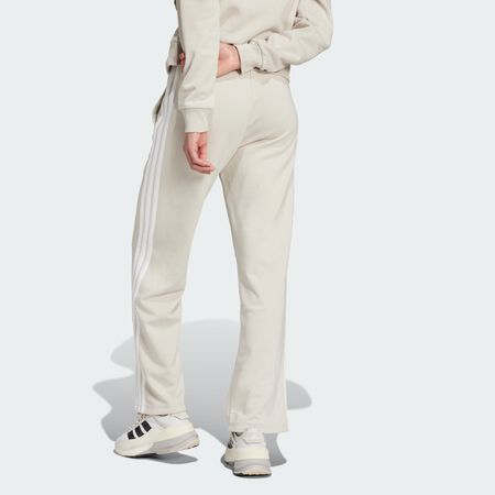 ADIDAS SPORTSWEAR Pantalon french terry bas droit 3 bandes Essentials Beige / White FEMME