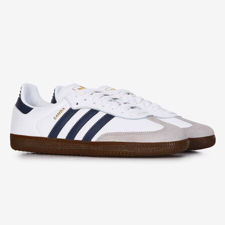 ADIDAS ORIGINALS samba SAMBA OG BLANC/MARINE HOMME