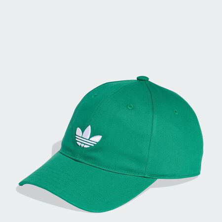 ADIDAS ORIGINALS Adicolor Classic Trefoil Baseball Cap Bold Green UNISEX