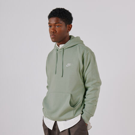 NIKE HOODIE CLUB SMALL LOGO VERT/BLANC HOMME