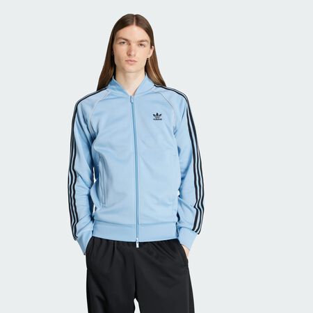 ADIDAS ORIGINALS Veste de survêtement Adicolor Classics SST Ash Blue / White HOMME