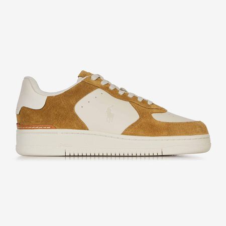 POLO RALPH LAUREN MASTERS COURT SUEDE WHITE/BROWN MEN
