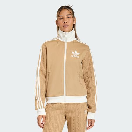 ADIDAS ORIGINALS VESTE DE SURVÊTEMENT CLASSIQUE EN MAILLE ADIDAS ORIGINALS Cardboard FEMME