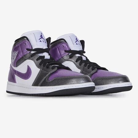JORDAN air jordan 1 AIR JORDAN 1 MID SE WHITE/PURPLE WOMEN