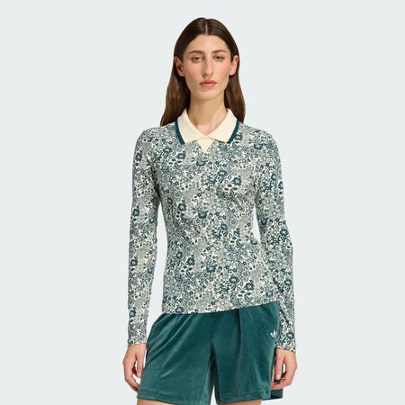 ADIDAS ORIGINALS T-shirt manches longues adidas Originals X Liberty London AOP Cream White / Aurora Ivy FEMME