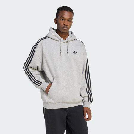 ADICOLOR CLASSICS 3-STRIPES HOODIE : Medium Grey Heather