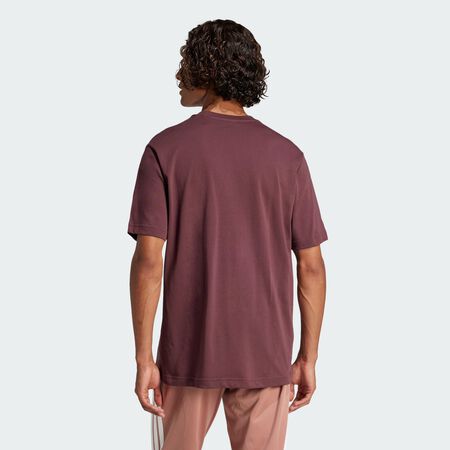 ADIDAS SPORTSWEAR T-shirt grand logo Essentials Aurora Ruby / Brown HOMME