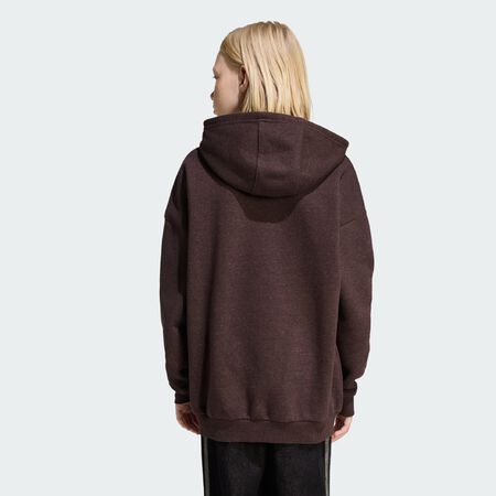 ADIDAS ORIGINALS Loose Fleece Hoodie Kids Aurora Coffee Mel. JUNIOR