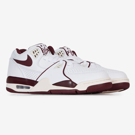 NIKE AIR FLIGHT '89 LOW BLANC/BORDEAUX HOMME