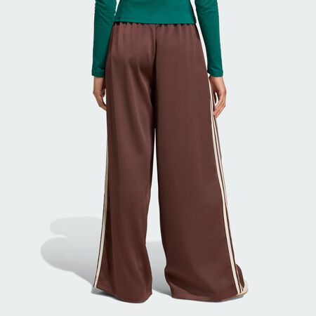 ADIDAS ORIGINALS Pantalon de survêtement à jambes larges en satin Adicolor Auburn / Cream White FEMME