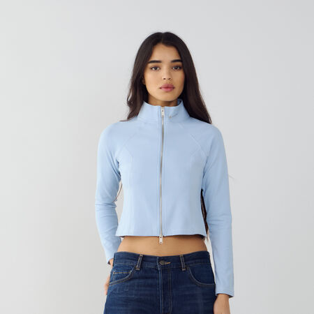 NIKE TOP FULL-ZIP GLS BLEU CLAIR FEMME