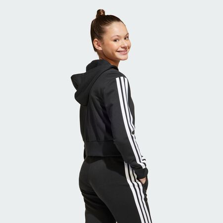 ADIDAS SPORTSWEAR Veste à capuche entièrement zippée Essentials Enfants Black / White JUNIOR