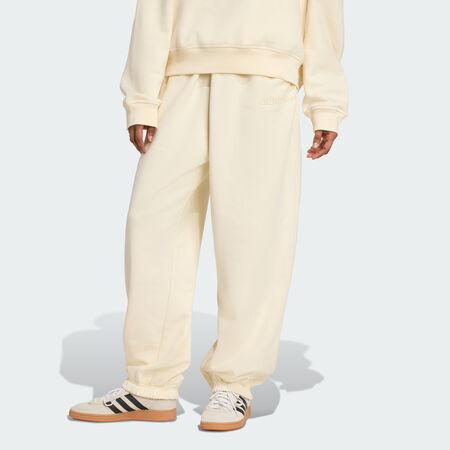 ADIDAS ORIGINALS Jogger oversize Essentials Linear Cream White FEMME