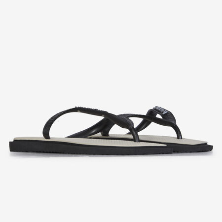 HAVAIANAS TOP SQUARE FUSION BEIGE/BLACK WOMEN