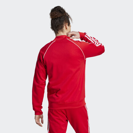 ADIDAS ORIGINALS Veste de survêtement Adicolor Classics SST Better Scarlet / White HOMME
