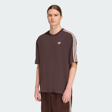ADIDAS ORIGINALS TEE SHIRT 3S BROWN/PINK MEN