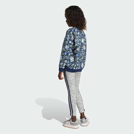 ADIDAS ORIGINALS Ensemble Legging et Haut ras-du-cou Adidas Originals X Liberty London Enfants Night Indigo / Multicolor CADET