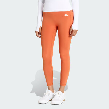 ADIDAS ORIGINALS Optimé Essentials No Front Rise Seam 7/8 Leggings Fox Orange WOMEN