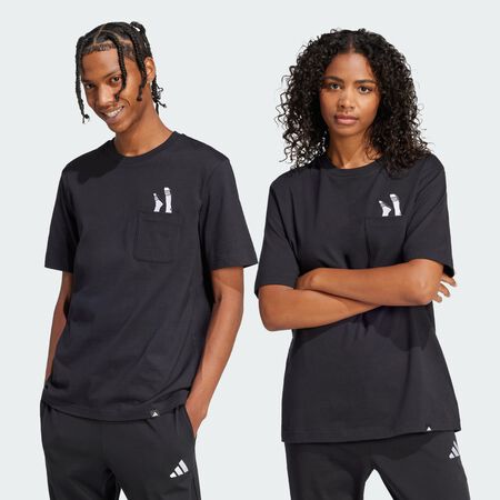 ADIDAS SPORTSWEAR T-shirt poche graphique Lounge Slides Black HOMME