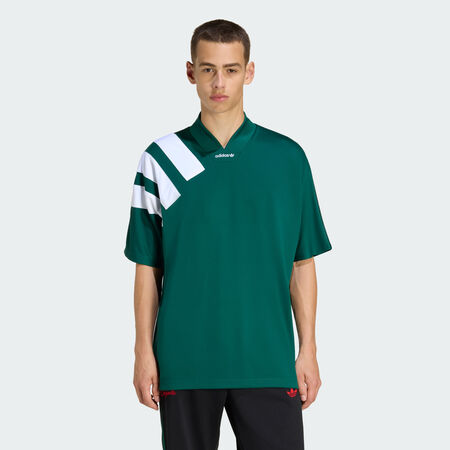 ADIDAS ORIGINALS ADICOLOR BLOCKED JERSEY Collegiate Green / White MEN