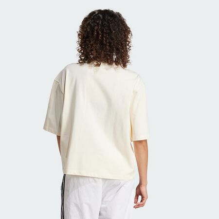 ADIDAS ORIGINALS Adibreak Crop Tee Cream White WOMEN