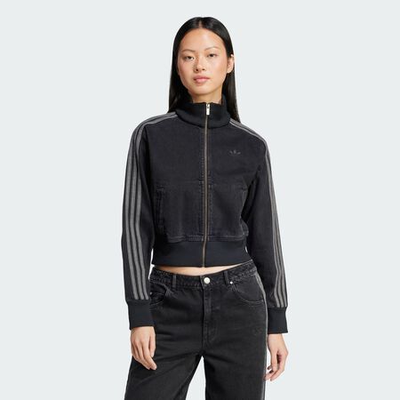 ADIDAS ORIGINALS Veste de survêtement Adicolor Denim True Black Denim FEMME